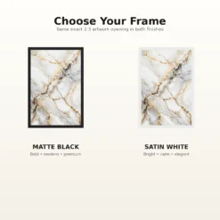 Abstract Marble Effect White Gold Veins Luxury Wall Art Photo Frame 16 Abstract Marble Effect White Gold Veins Luxury Wall Art Photo Frame mockup 7