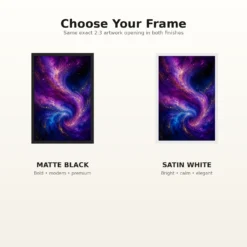 Abstract Galaxy Deep Space Purple Blue Gold Cosmic Art Photo Frame 16 Abstract Galaxy Deep Space Purple Blue Gold Cosmic Art Photo Frame mockup 7