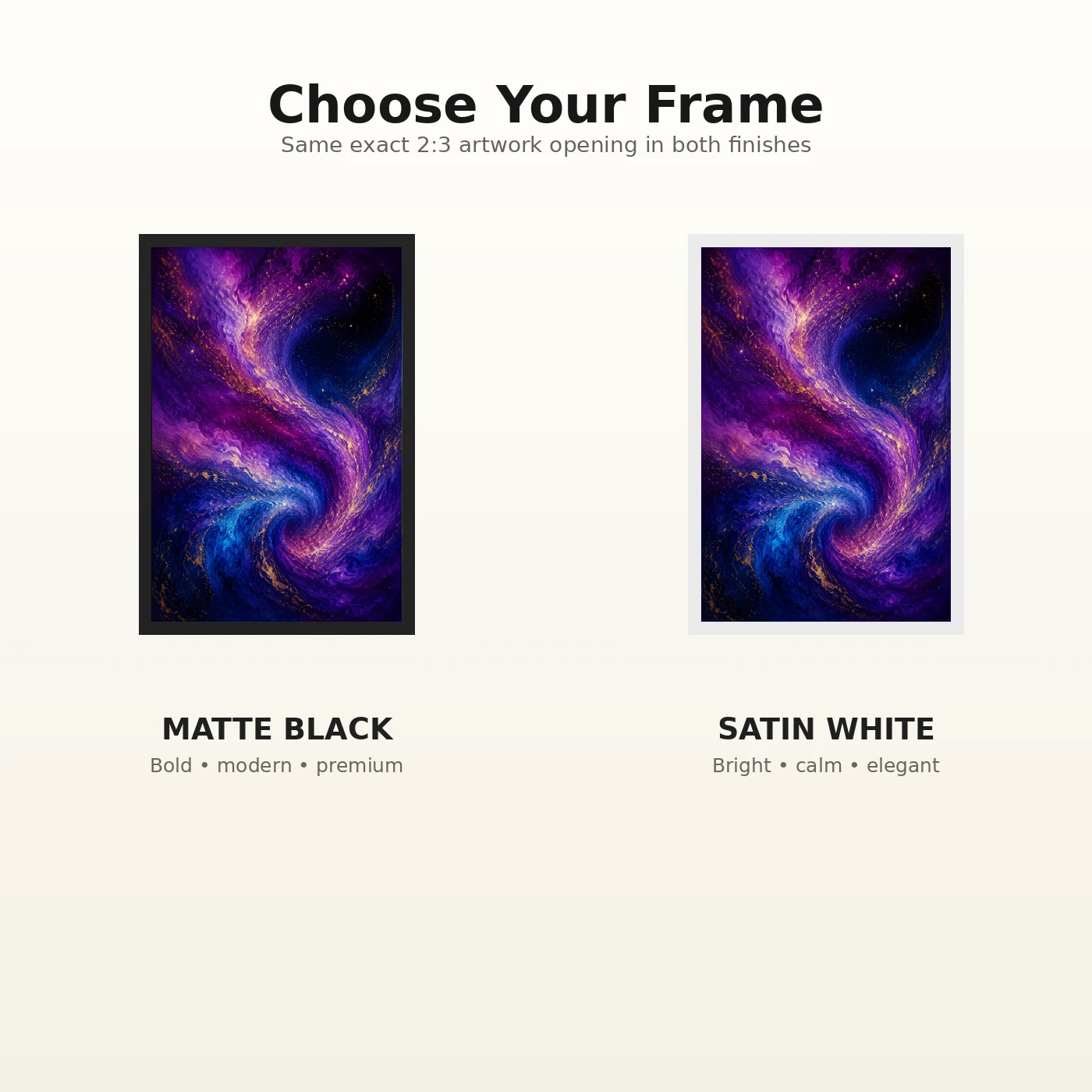 Abstract Galaxy Deep Space Purple Blue Gold Cosmic Art Photo Frame 7 Abstract Galaxy Deep Space Purple Blue Gold Cosmic Art Photo Frame mockup 7