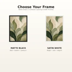 Abstract Forest Greens Botanical Contemporary Calming Art Photo Frame 16 Abstract Forest Greens Botanical Contemporary Calming Art Photo Frame mockup 7