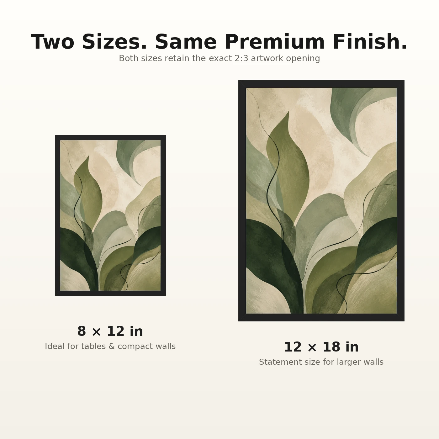 Abstract Forest Greens Botanical Contemporary Calming Art Photo Frame 8 Abstract Forest Greens Botanical Contemporary Calming Art Photo Frame mockup 8