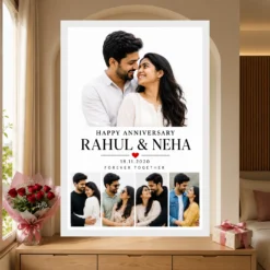 Wedding Anniversary Personalized Wishes Name Heart Gold Photo Frame 15 Wedding Anniversary Personalized Wishes Name Heart Gold Photo Frame mockup 6