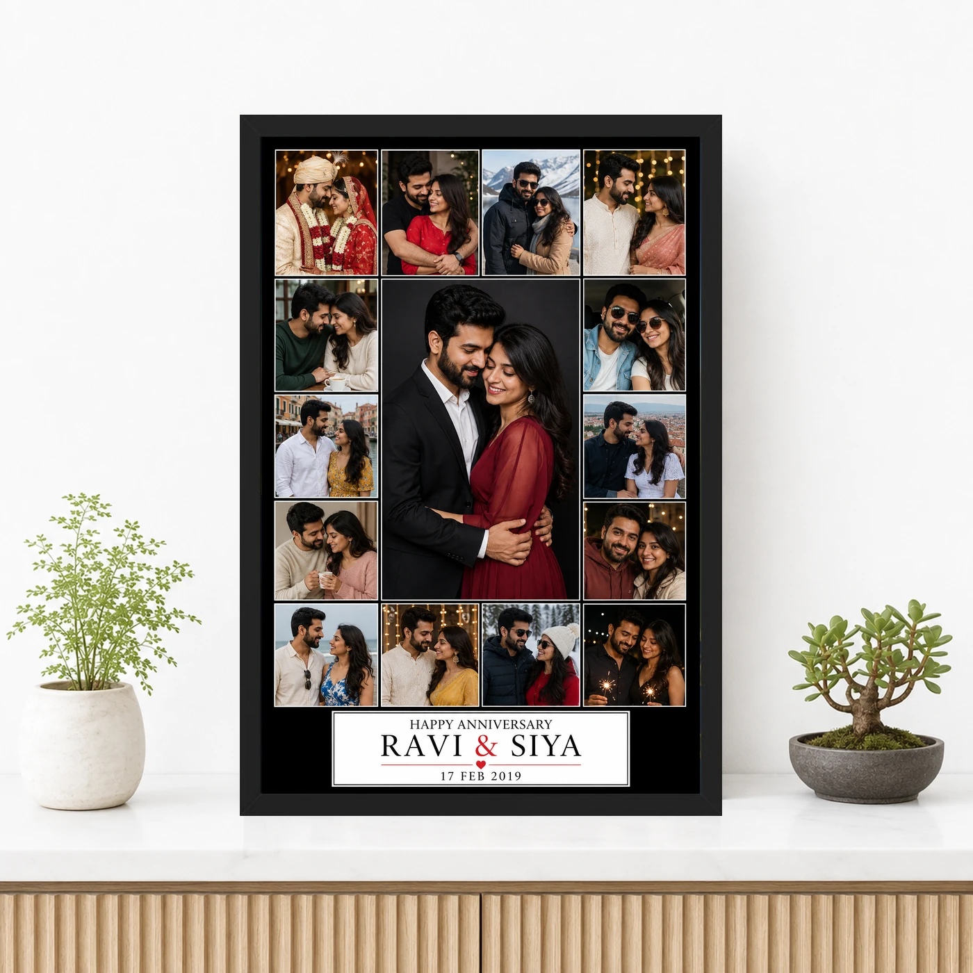 Wedding Anniversary Black Gold Luxury Elegant Couple Photo Frame 3 Wedding Anniversary Black Gold Luxury Elegant Couple Photo Frame mockup 3