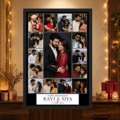 Wedding Anniversary Black Gold Luxury Elegant Couple Photo Frame 13 Wedding Anniversary Black Gold Luxury Elegant Couple Photo Frame mockup 4
