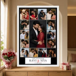 Wedding Anniversary Black Gold Luxury Elegant Couple Photo Frame 15 Wedding Anniversary Black Gold Luxury Elegant Couple Photo Frame mockup 6