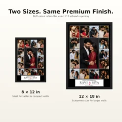Wedding Anniversary Black Gold Luxury Elegant Couple Photo Frame 17 Wedding Anniversary Black Gold Luxury Elegant Couple Photo Frame mockup 8