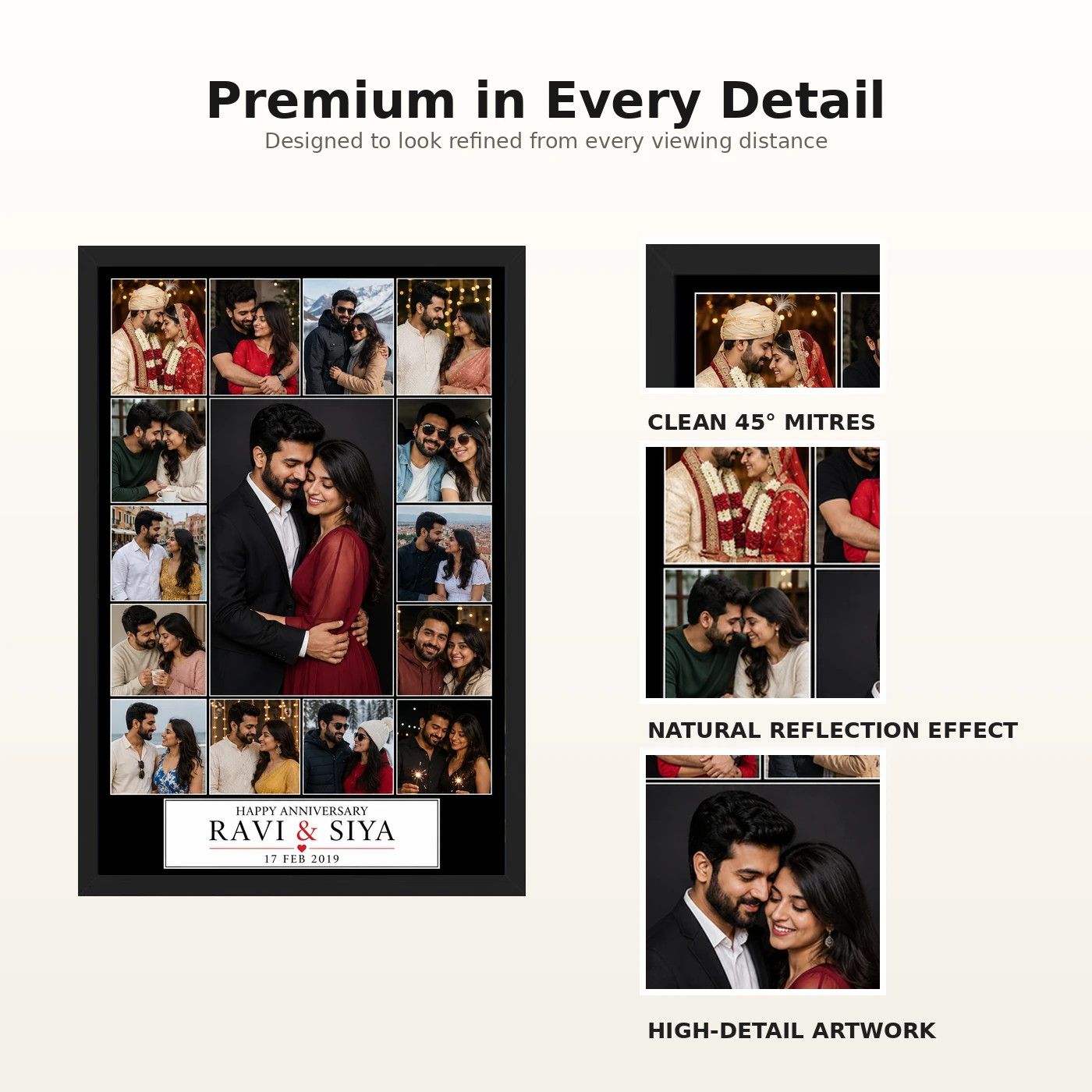 Wedding Anniversary Black Gold Luxury Elegant Couple Photo Frame 9 Wedding Anniversary Black Gold Luxury Elegant Couple Photo Frame mockup 9