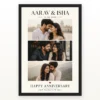 Wedding Anniversary Pastel Soft Love Poem Dreamy Couple Photo Frame mockup 1