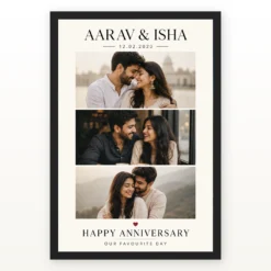 Wedding Anniversary Pastel Soft Love Poem Dreamy Couple Photo Frame mockup 1