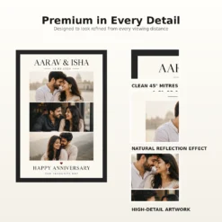 Wedding Anniversary Pastel Soft Love Poem Dreamy Couple Photo Frame mockup 9
