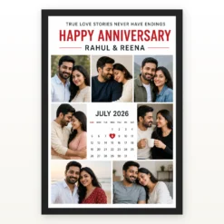 Wedding Anniversary Polaroid Couple Candid Vintage Memories Photo Frame mockup 1