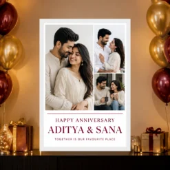 Wedding Anniversary Romantic Couple Portrait Love Illustration Photo Frame 19 Wedding Anniversary Romantic Couple Portrait Love Illustration Photo Frame mockup 10