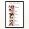 Parents Anniversary Family Collage Memories Timeline Photo Frame mockup 1