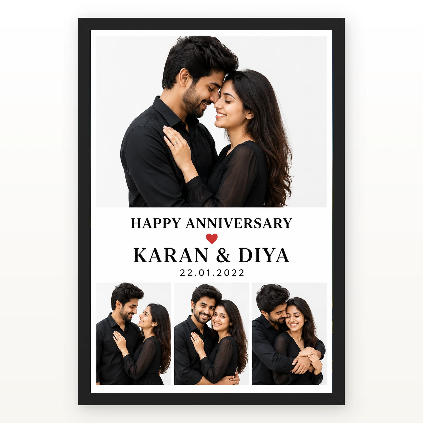 Anniversary Photo Collage 4 Images Vintage Heart Love Photo Frame 1 Anniversary Photo Collage 4 Images Vintage Heart Love Photo Frame mockup 1