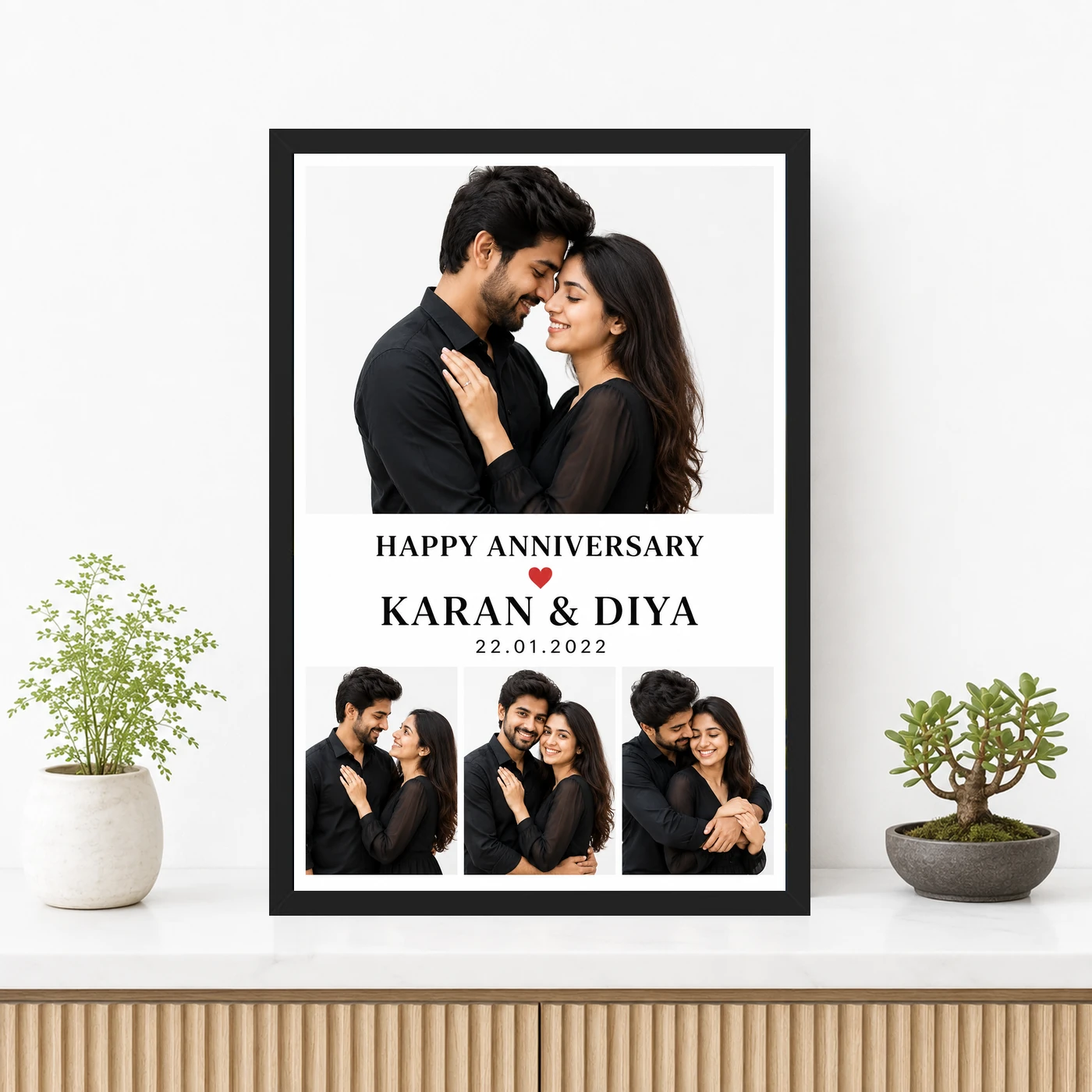 Anniversary Photo Collage 4 Images Vintage Heart Love Photo Frame 3 Anniversary Photo Collage 4 Images Vintage Heart Love Photo Frame mockup 3