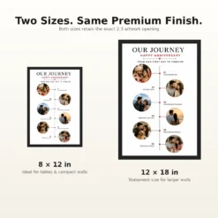 Anniversary Collage 6 Photos Journey Timeline Romantic Photo Frame 17 Anniversary Collage 6 Photos Journey Timeline Romantic Photo Frame mockup 8