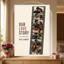 Anniversary Polaroid Strip Film Memories Couple Vintage Photo Frame 15 Anniversary Polaroid Strip Film Memories Couple Vintage Photo Frame mockup 6