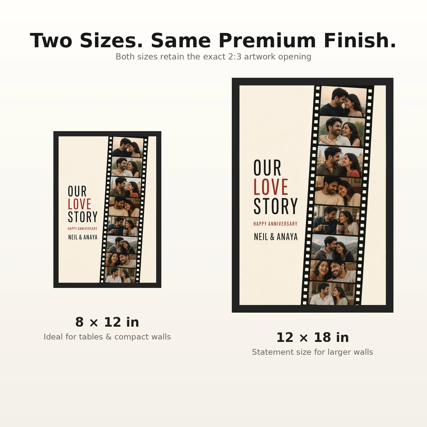 Anniversary Polaroid Strip Film Memories Couple Vintage Photo Frame 8 Anniversary Polaroid Strip Film Memories Couple Vintage Photo Frame mockup 8