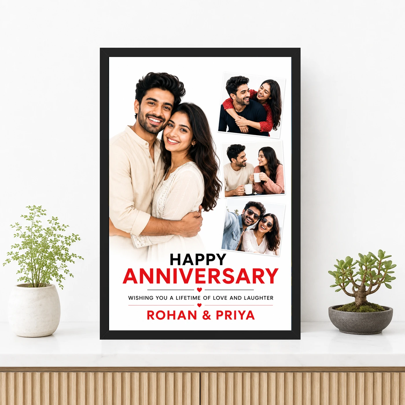 Happy Anniversary Heartfelt Wishes Floral Romantic Couple Photo Frame 3 Happy Anniversary Heartfelt Wishes Floral Romantic Couple Photo Frame mockup 3