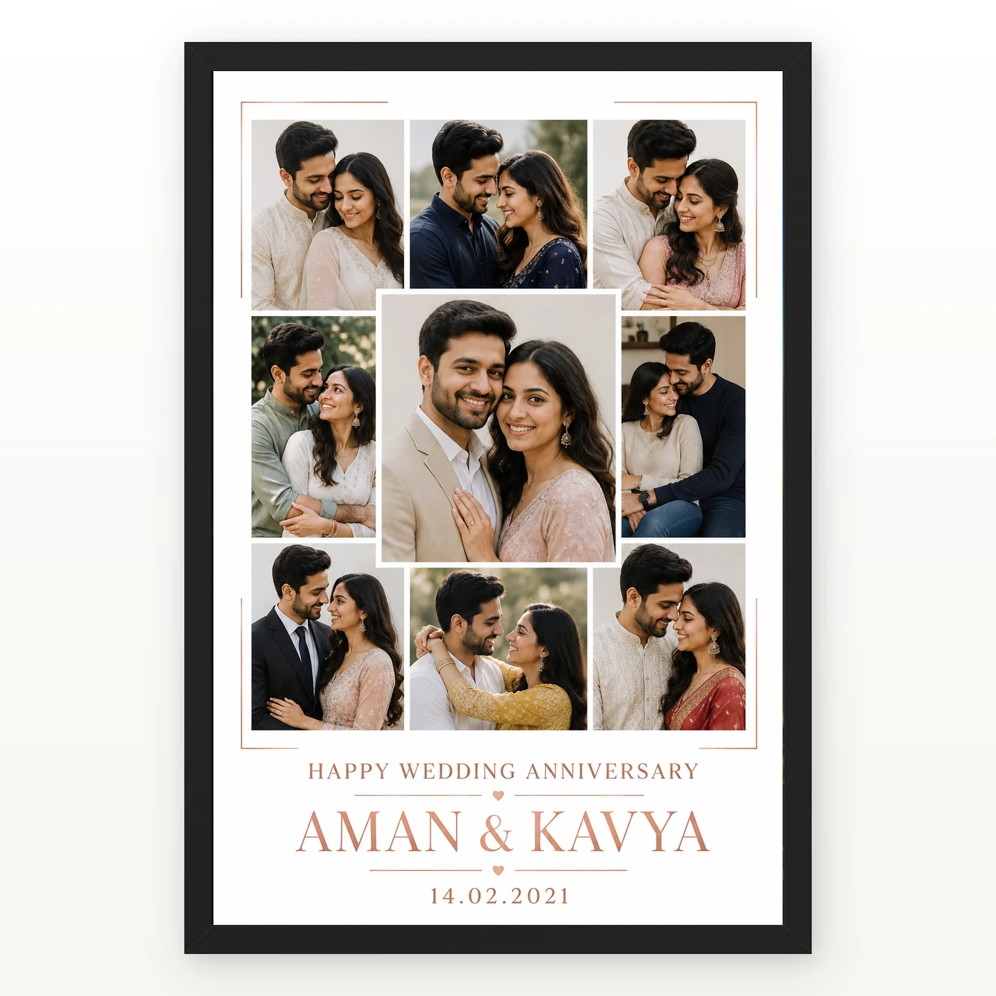 Anniversary Photo Collage Frame Romantic Love Memories Couple Photo Frame 1 Anniversary Photo Collage Frame Romantic Love Memories Couple Photo Frame mockup 1