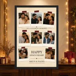 Collage Photo Frame for Anniversary Black Gold Luxury Memories Photo Frame 13 Collage Photo Frame for Anniversary Black Gold Luxury Memories Photo Frame mockup 4