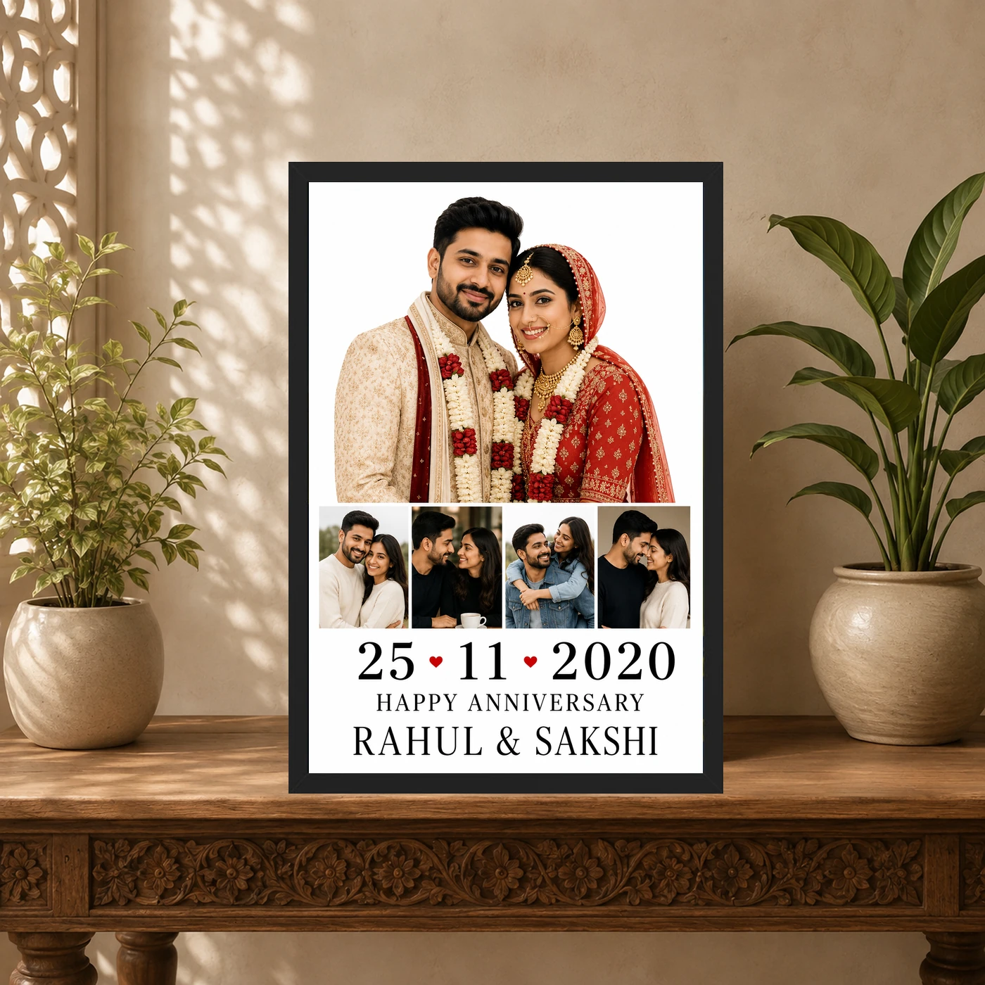 Wedding Photo Collage Frame Gold Script Timeless Love Photo Frame 5 Wedding Photo Collage Frame Gold Script Timeless Love Photo Frame mockup 5