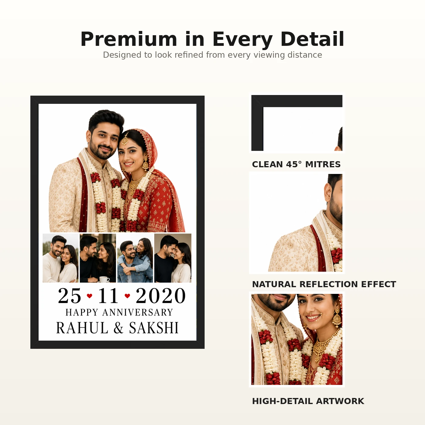 Wedding Photo Collage Frame Gold Script Timeless Love Photo Frame 9 Wedding Photo Collage Frame Gold Script Timeless Love Photo Frame mockup 9