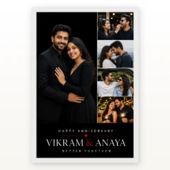 Best Couple Photo Frame Black Gold Stylish Premium Photo Frame mockup 2