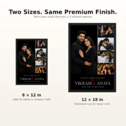 Best Couple Photo Frame Elegant Floral Love Keepsake Photo Frame mockup 8