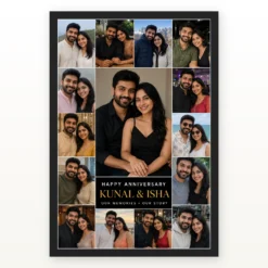 Couple Collage Photo Frame Romantic Multi Photo Love Memories Photo Frame mockup 1