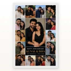 Couple Collage Photo Frame Pastel Love Story Journey Photo Frame mockup 2