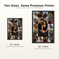 Couple Collage Photo Frame Vintage Polaroid Love Memories Photo Frame mockup 8