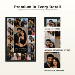 Couple Collage Photo Frame Vintage Polaroid Love Memories Photo Frame mockup 9