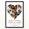 Photo Frame Gift for Couple Pastel Love Message Keepsake Photo Frame mockup 1