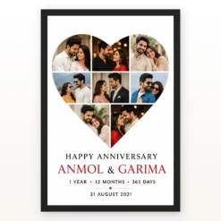 Photo Frame Gift for Couple Romantic Love Art Premium Photo Frame mockup 1