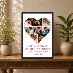 Photo Frame Gift for Couple Black Gold Luxury Premium Photo Frame mockup 5