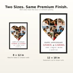 Photo Frame Gift for Couple Black Gold Luxury Premium Photo Frame mockup 8