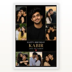 Boyfriend Birthday Photo Frame Multi Photo Balloon Theme mockup 2