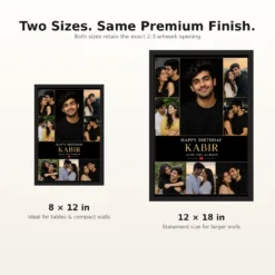 Boyfriend Birthday Photo Frame Multi Photo Balloon Theme mockup 8