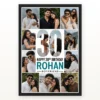 Personalized Milestone Number Photo Mosaic Frame With Message mockup 1