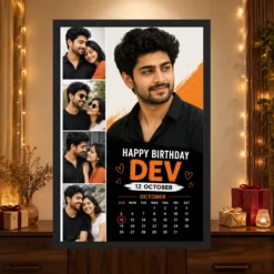 Customized Boyfriend Birthday Frame with Photo | Personalized Birthday Gift Frame 13 Customized Boyfriend Birthday Frame with Photo | Personalized Birthday Gift Frame mockup 4
