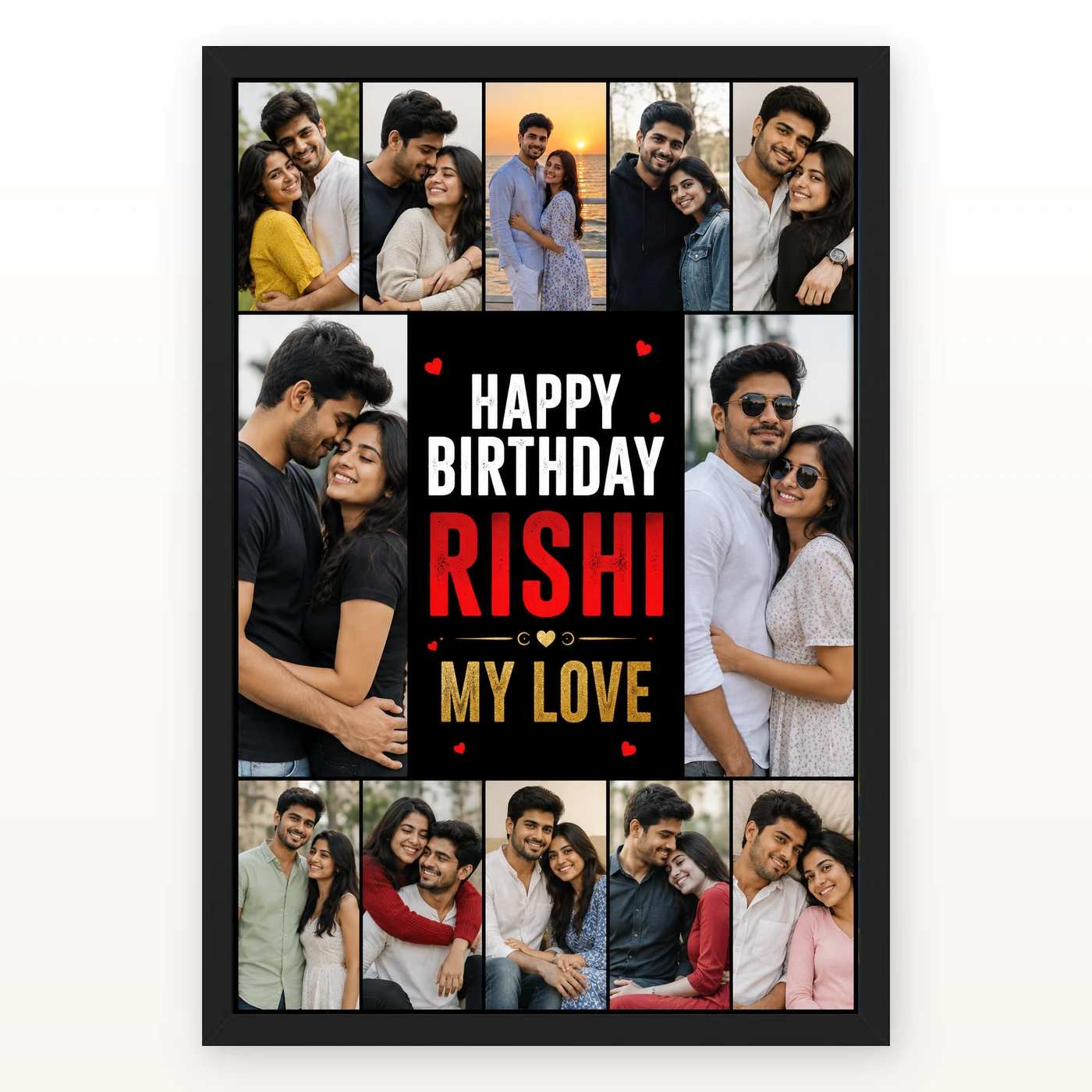 Boyfriend Photo Frame Birthday Gift Idea Collage 1 Boyfriend Photo Frame Birthday Gift Idea Collage mockup 1