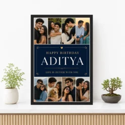 Birthday Frame Boyfriend Girlfriend Love Quote Multi Photo 12 Birthday Frame Boyfriend Girlfriend Love Quote Multi Photo mockup 3