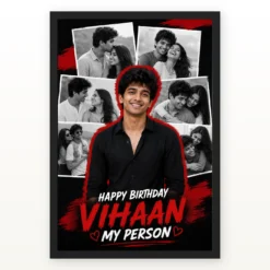 Boyfriend Birthday Photo Frame Love Quotes and Wishes mockup 1