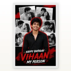 Boyfriend Birthday Photo Frame Love Quotes and Wishes mockup 2