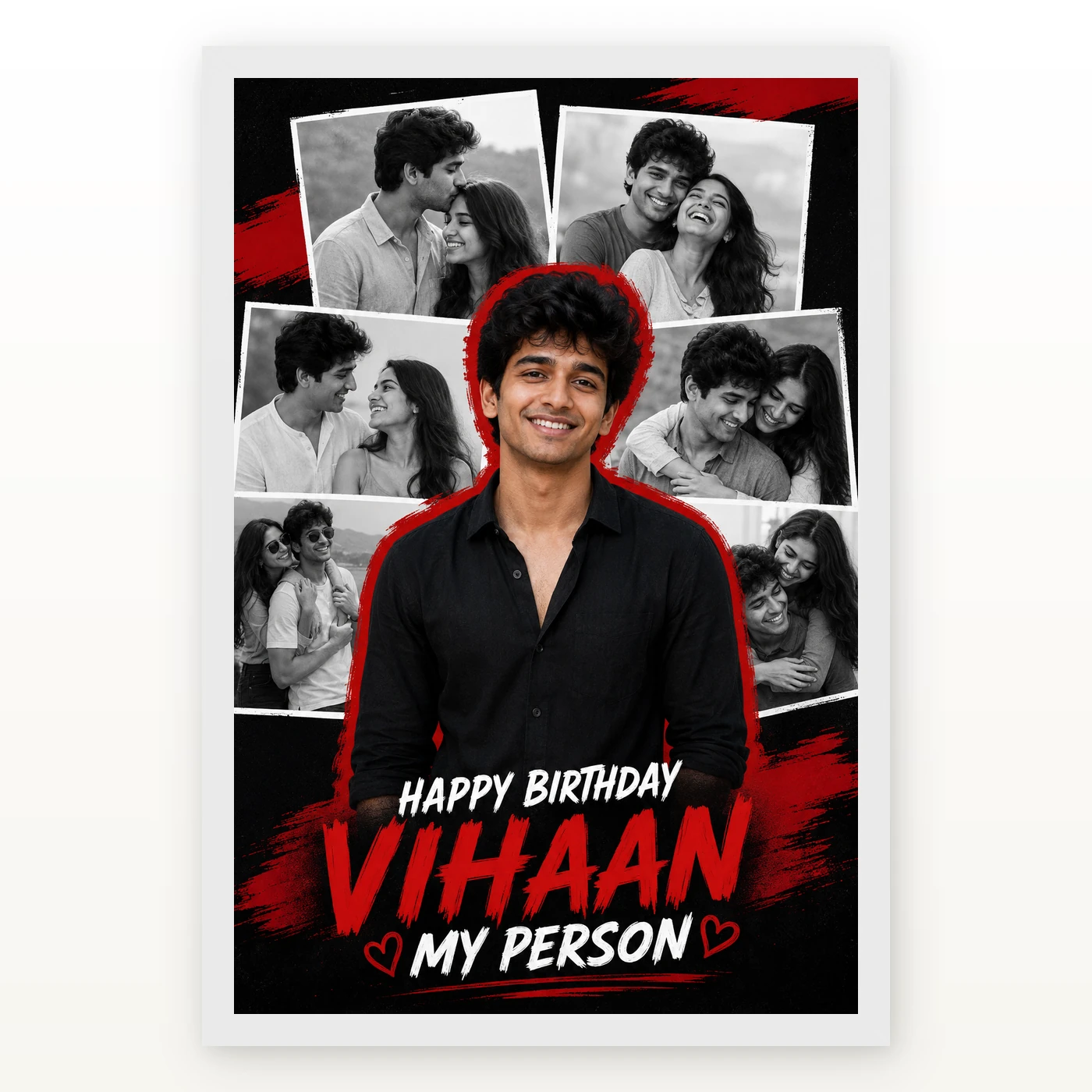 Boyfriend Birthday Photo Frame Love Quotes and Wishes 2 Boyfriend Birthday Photo Frame Love Quotes and Wishes mockup 2