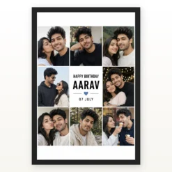 Birthday Photo Frame for Boyfriend Gift Classic Design mockup 1