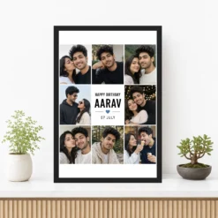 Birthday Photo Frame for Boyfriend Gift Classic Design mockup 3