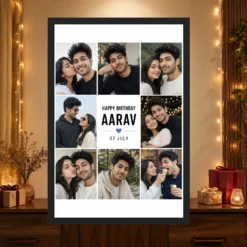 Birthday Photo Frame for Boyfriend Gift Classic Design mockup 4
