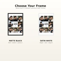 Birthday Photo Frame for Boyfriend Gift Classic Design mockup 7